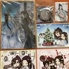 魔道祖師　完結記念展　ゴールドメタリック　缶バッジ　第一期　阿菁　24点 魔道祖師公式通販】魔道祖師 グリッター扉絵カンバッジ(ブラインド