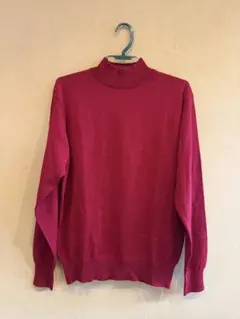 Burberry London 赤 ニットセーター Mサイズ　未使用に近い
