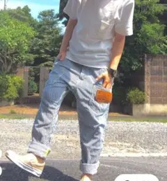 メルシーボークー Leeヒッコリー パンツ