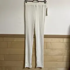 GU リブニットレギンスパンツ