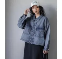 coca ビックポケットデニムジャケット Lサイズ