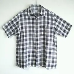 SIMPLE LIFE シンプルライフ チェック柄半袖シャツ Mサイズ