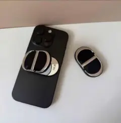 新品未開封 ディオール 即完売 入手困難 メタルロゴ ミラー付き スマホバンカー
