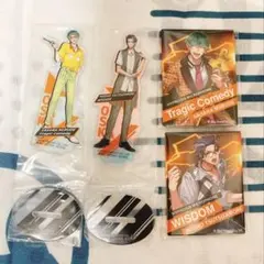 ヒプマイ 白膠木簓 躑躅森盧笙 一番くじ アクリルスタンド、缶バッジ