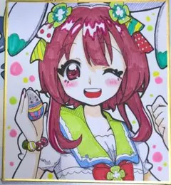 オリジナル 手描きイラスト ミニ色紙 イースターの巻