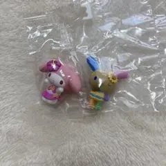 サンリオ　キャラクターズ　みんなでバカンスフィギュア　マイメロディ　ウサハナ