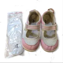 【最終価格】 イフミー メッシュ 上履き ピンク 19.5cm