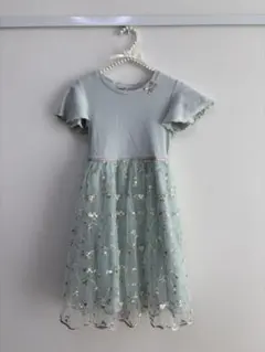 any FAM フラワー刺繍 ワンピース 140