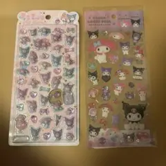 うるちゅるポップシール　サンリオ　クリアキャンディシール　マイメロディー&クロミ