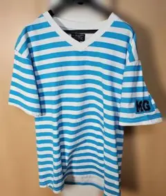 WORLDWIDE MESSENGER ボーダー Vネック Tシャツのサムネイル