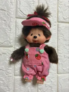モンチッチ用 (Sサイズ) 服 サロペット・サンバイザーセット