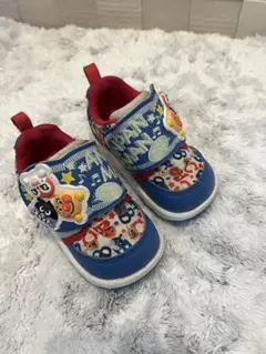 アンパンマン　スニーカー　12センチ　キッズ靴　ブルー
