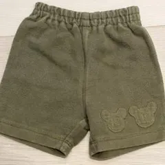 KP キッズ ショートパンツ オリーブ　厚手　男の子　80