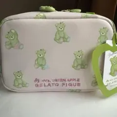 【新品未使用】ミセス×ジェラピケ 総柄ポーチ ピンク グリベア