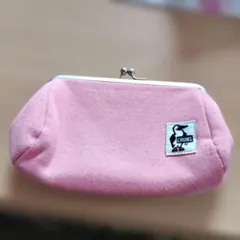 チャムス　CHUMS ピンクポーチ　がま口