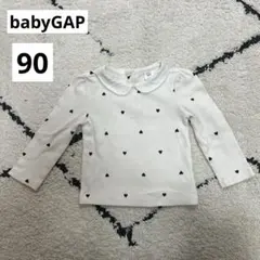 babyGAP 襟付き長袖シャツ　ハート　90cm