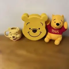 プーさん ぬいぐるみ 赤いシャツ付き 他