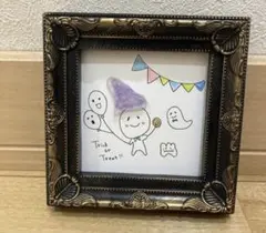 ハロウィン　シーグラスアート　treat or treat !! プレゼント