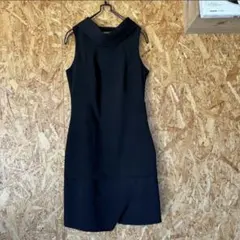 美品　ZARA 黒　ノースリーブワンピース　ミニワンピース