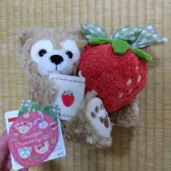 新品　ディズニーシー　ダッフィ　ストロベリーギフト　ぬいぐるみ　シェリーメイ