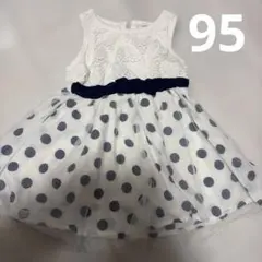 ノースリーブドット柄ワンピース 100cmのサムネイル