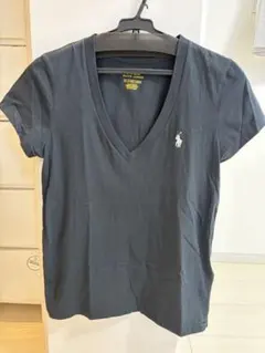 Polo Ralph Lauren ブラック Vネック Tシャツ XS