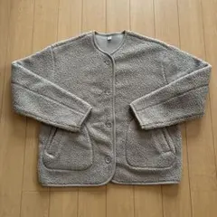 未使用　ユニクロ　フリースノーカラジャケット　L