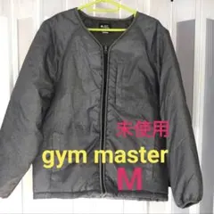 gym master ノーカラー中綿ジャケット グレー Mのサムネイル