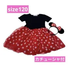 ミニーちゃんワンピース＋カチューシャ