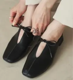 フラットリボンサンダル　hinari