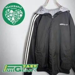 古着　adidas　アディダス　ライトアウター　リバーシブル　トレフォイル