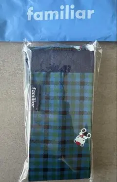 ファミリア　エコバッグS Shupatto 青系ファミリアチェック　完売品
