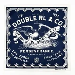 ■DOUBLE RLダブルアールエル ネイビー バンダナ鷲イラスト新品■