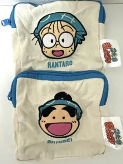 忍たま乱太郎 スクエアポーチ 猪名寺乱太郎 福富しんべヱ