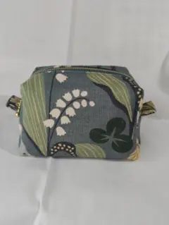 アルビッドソンズ生地使用 北欧ボックスポーチ 20cmファスナー 化粧ポーチ