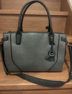 TUMI 2way ビジネスバッグ トートバッグ グレーのサムネイル