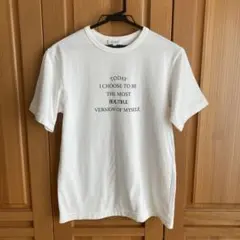 美品 PLST プラステ ロゴプリントTシャツ M 白のサムネイル