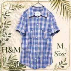 H&M L.O.G.G.【M】カジュアルシャツ コットン100% ゆったり 韓国