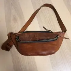 neonleathergarment レザーウエストポーチ ボディバッグ 本革製 - メルカリ