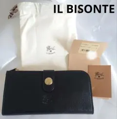 【新品、半額以下】IL BISONTE（イルビゾンテ）長財布ブラック