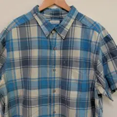 Columbia　チェック柄シャツ　半袖のサムネイル