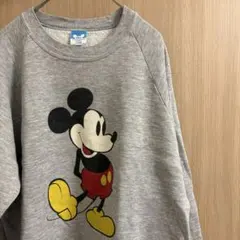 90s Disney ミッキー スウェット USA製 XL グレー ヴィンテージ