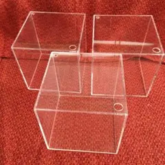 ● 50 ● アクリル板立方体　ウチダ　立方体切断面学習器ジオキューブ3個組