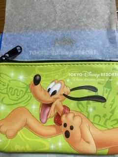 チケット柄ポーチ　プルート