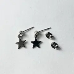 星型ピアス　スター　シルバー