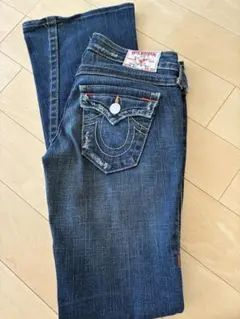 True Religion ブーツカットデニムライトブルー io着用 - メルカリ