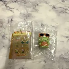 グラサンぱちぱちフィギュア　ごほうびシール風チャーム　けろけろけろっぴ　セット