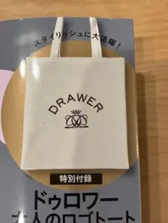 エクラ10月号付録 Drawer × éclatドゥロワー大人のロゴトートバッグ