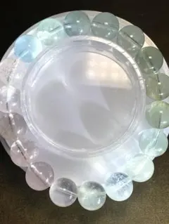 【新入荷】　ミックスベリル11.6㎜ブレス（新品未使用）透明感抜群　高品質