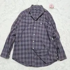 美品♥バーバリー【M】チェックシャツ 長袖 メンズのサムネイル